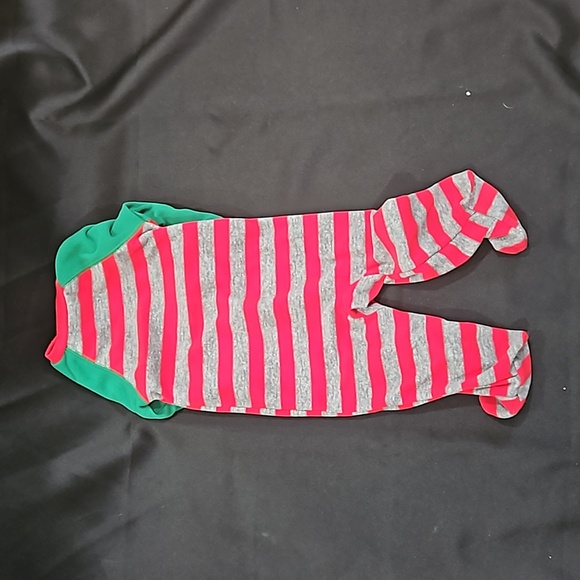 Christmas Onesie | Santa | Fleece Zip | Size 6-9 Months - Picture 5 of 5